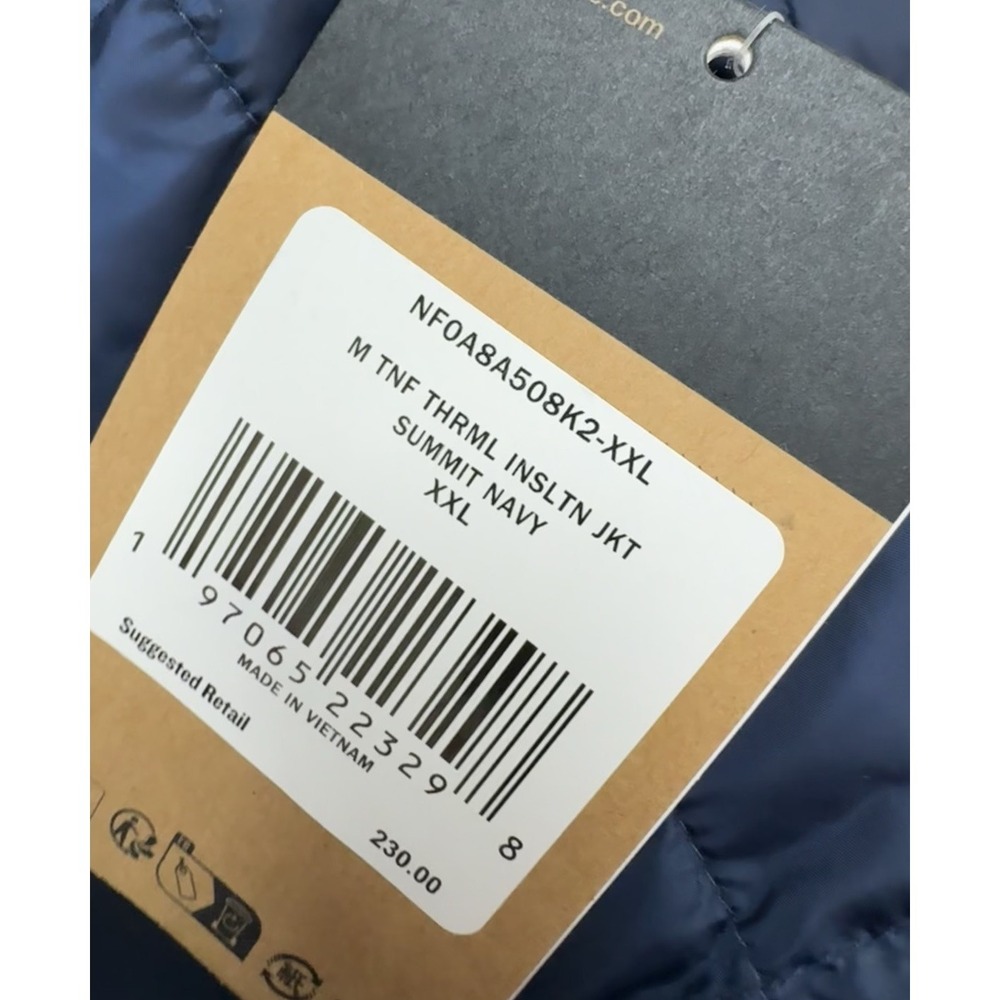 The North Face Thermoball ECO Insulated FZ‎ Puffer Jacket NFOA8A508K2 Mens XXL - Picture 4 of 4